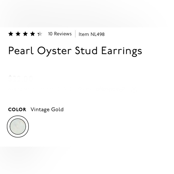 Madewell pearl oyster stud earring - Picture 6 of 7